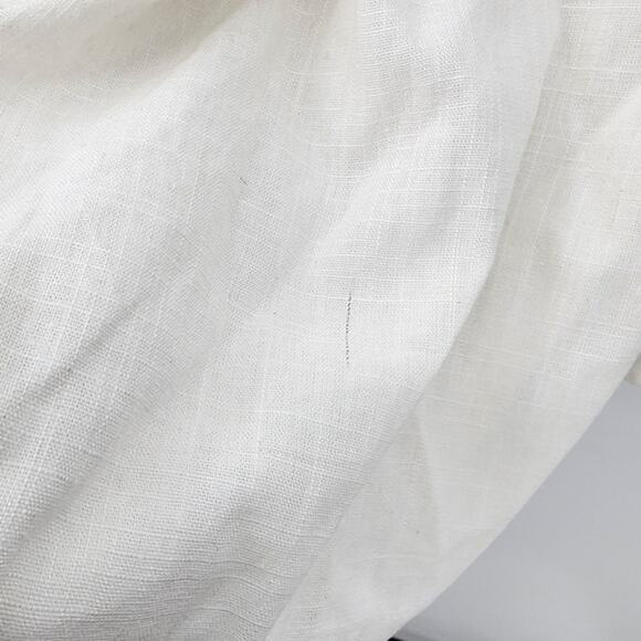 New NWT By Egreis Lila Dress Large White Side Cut-Out Linen - Picture 10 of 15